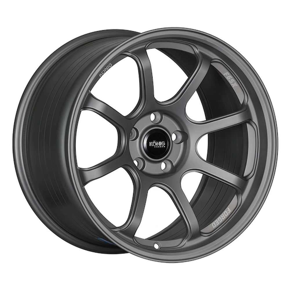 Konig Forged F6SX 18x11 5x114.3 ET40 Satin Grey Wheel (Knurled Bead)
