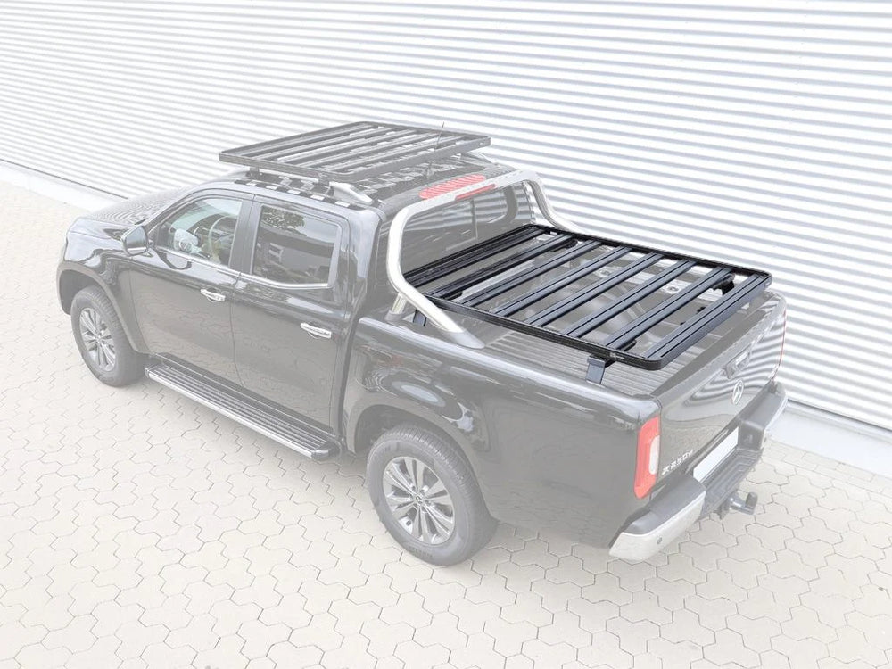 ~(79 lbs. 63X18X11)~ Mercedes X-Class w/MB Style Bars (2017-Current) Slimline ll Load Bed Rack Kit
