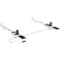 DROP DOWN HD ALUMINUM LADDER RACK KIT DOUBLE 5.5 FT MOST COMMERCIAL CAPS