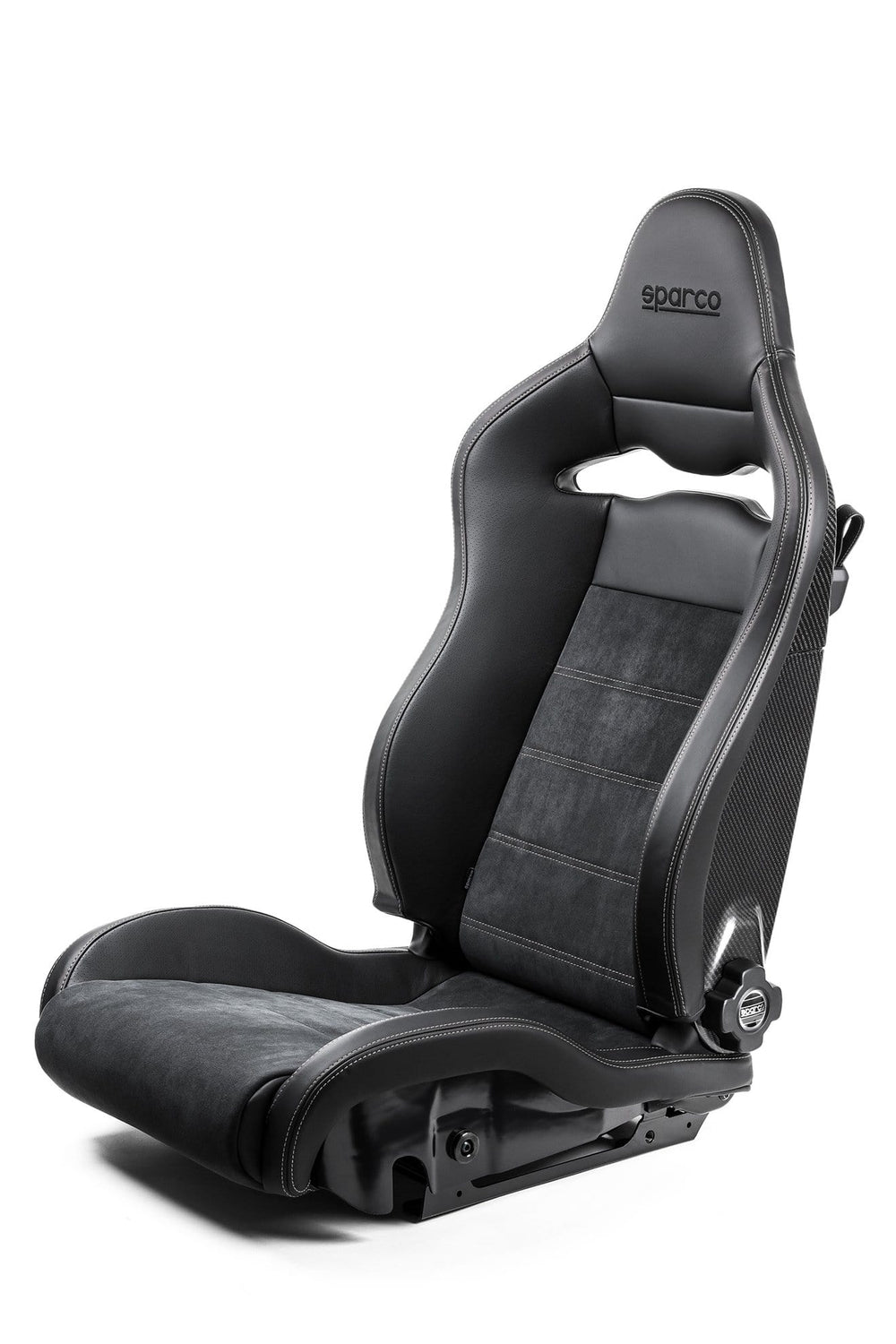 Sparco Seat SPX Special Edition Black/Grey w/ Gloss Carbon Shell - Left