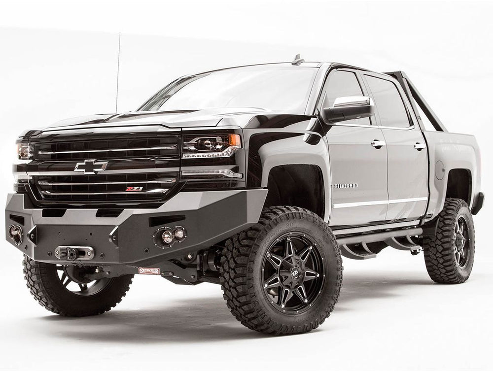 1618 SILVERADO WINCH BUMPER W/ NO GUARD BARE STEEL
