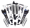 RLS - 4 Coil Spring Lift Kit with Falcon 3.3 Front Rear Shocks Radius Arms Dual Steering Stabilizer and Front Track Bar Bracket Fits Ford F250 F350 Diesel 2023-2024