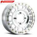 Method MR412 Beadlock 15x5 / 4.2+.8/43mm Offset / 4x156 / 120 CB Machined - Raw Wheel