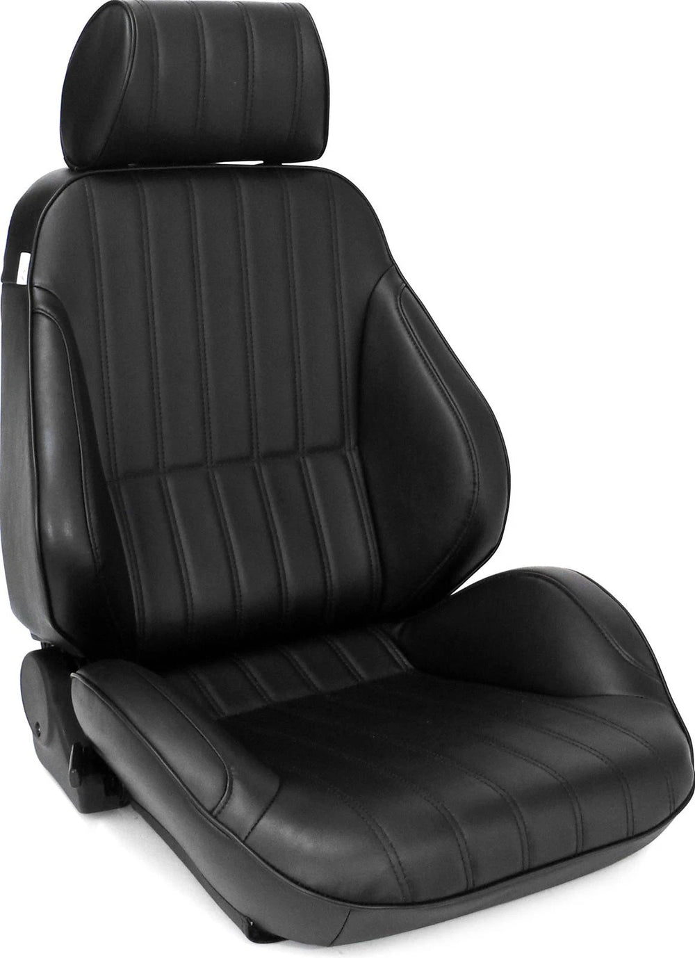 PROCAR SEAT RALLY XL RECLINER LEFT BLACK VINYL SIDES BLACK VELOUR INSERT