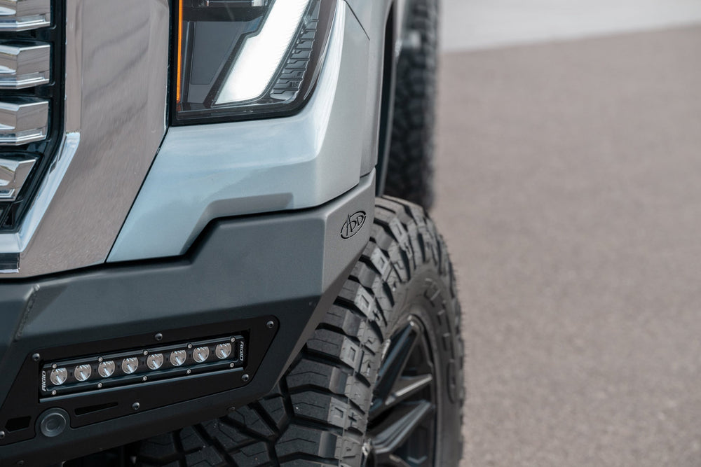 Addictive Desert Designs 24+ GMC 2500/3500 Phantom Front Bumper w/Winch- Hammer Black