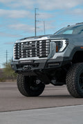 Addictive Desert Designs 24+ GMC 2500/3500 Phantom Front Bumper w/Winch- Hammer Black