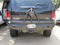 Road Armor 99-07 Ford Excursion Stealth Rear Winch Bumper w/Tire Carrier - Tex Blk