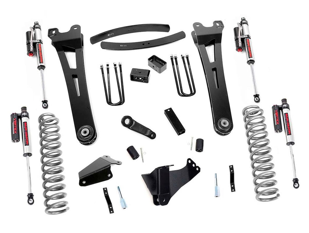 2x 690005 6 Inch Lift Kit Gas Radius Arm Vertex Ford Super Duty (05-07)