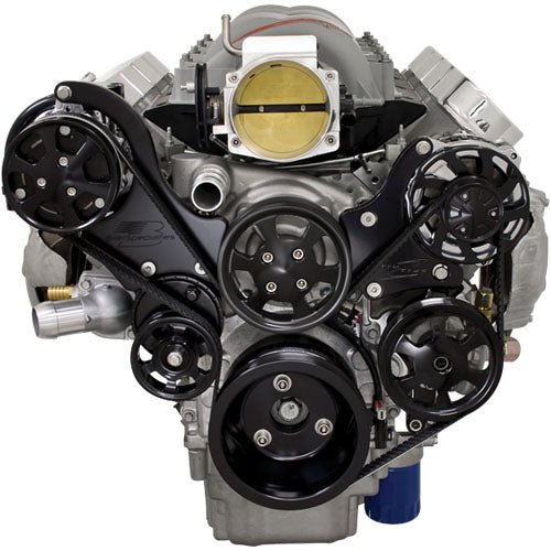 SERP SYS BLACK LS1/2/3/6 CHEVY TOP