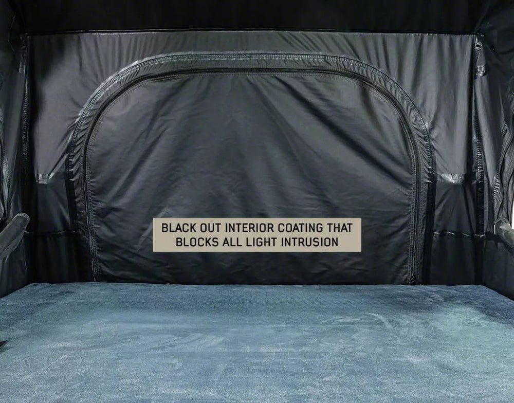 Overland Vehicle Systems XD Sherpa S2S - Soft Sided Roof Top Tent 2 Person Grey Body Black Rainfly