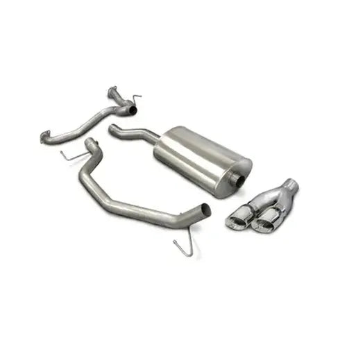 3.0 Inch Cat-Back Sport Single Side Exit Exhaust 4.0 Inch Polished Tips 07-15 Nissan Titan King Crew
