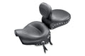 Mustang 96-04 Kawasaki Vulcan 1500 Classic,99-01 Nomad Std Touring 2PC Seat w/Studs - Black