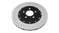 DBA 15-21 Nissan GT-R Nismo Front 5000 Series Drilled Rotor w/ Silver Hat