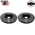 DBA 14-17 Audi A8 Quattro Front Slotted 5000 Series 2 Piece Rotor Assembled w/ Black Hat Drill/Dimp
