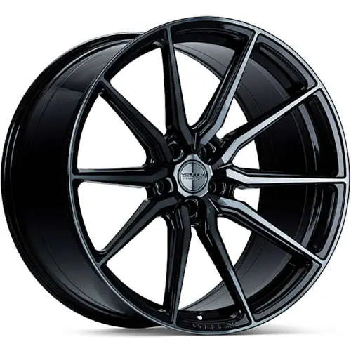 Vossen HF-3 19x8.5 / 5x112 / ET45 / Flat Face / 66.5 - Double Tinted - Gloss Black