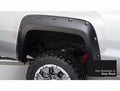 Pocket/Rivet Style Color Matched Black 4-Piece Fender Flare Set For 19-23 GMC Sierra 1500 Bushwacker