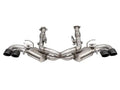 Corsa 20-25 Corvette C8 3in Valved Cat-Back 4.5in Blk Quad Tips Fits Factory Perf Exhaust DeletesAFM