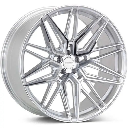 Vossen HF-7 19x9.5 / 5x112 / ET45 / Deep Face / 66.5 - Silver Polished Wheel