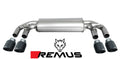 Remus 2014 Volkswagen Golf R Mk VII Axle Back Exhaust w/Carbon Tail Pipe Set