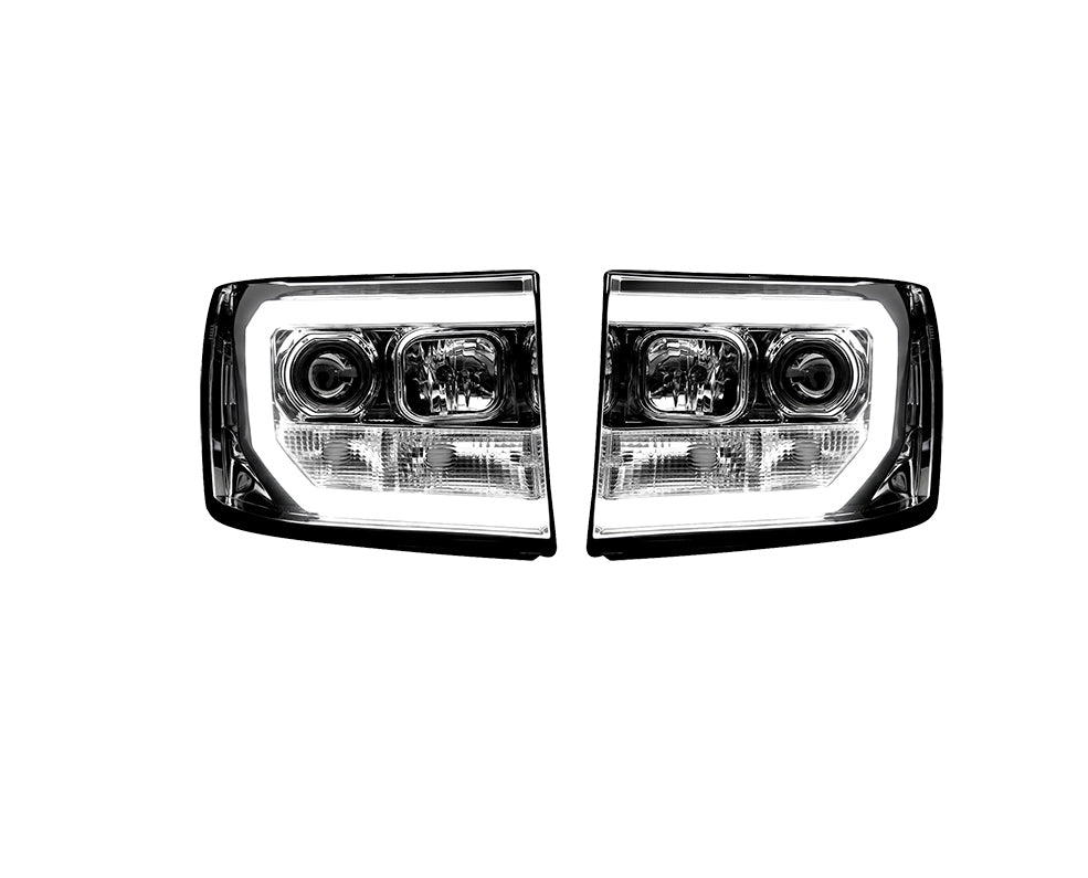 Recon Truck Accessories chrome headlights