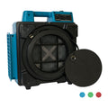 1/2HP 550CFM 5 SPEED HEPA MINI AIR SCRUBBER W/ BUILTIN POWER OUTLETS RED/BLA