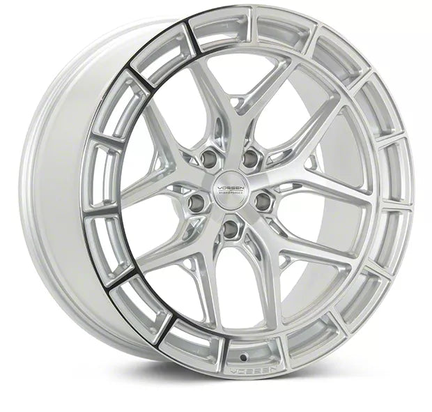 Vossen HFX-1 19x9.5 - 5x120 - ET38 - Deep Face - 72.56 - Silver Polished Wheel