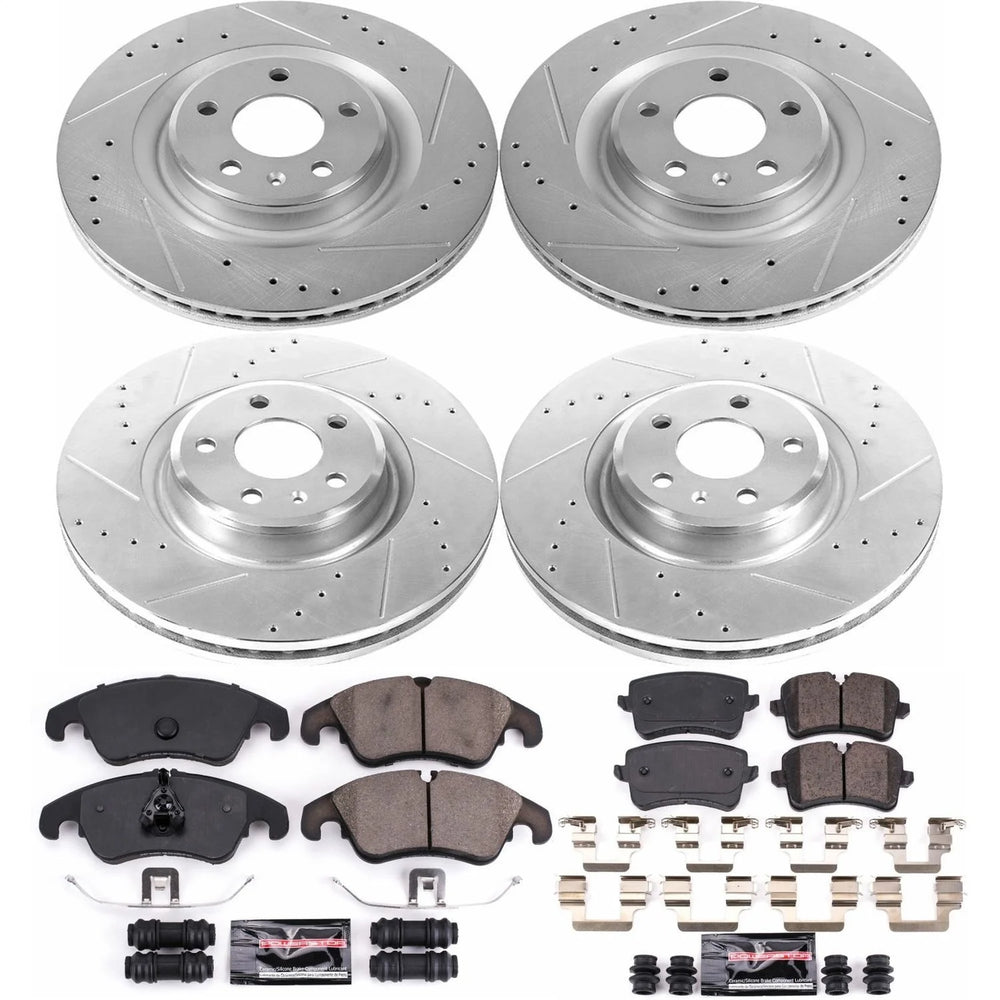 Power Stop 2012 Audi A7 Quattro Front & Rear Z23 Evolution Sport Brake Kit
