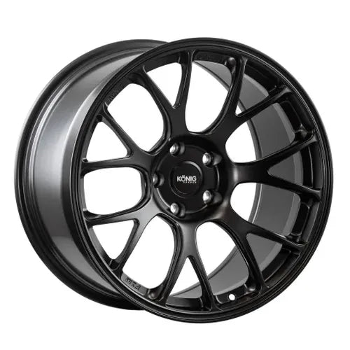 Konig Forged F1M 18X10 5X120 ET25 Satin Black Knurled Bead