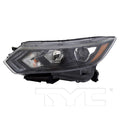 TYC headlights close-up