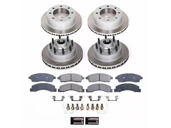 Power Stop 00-02 Ford Excursion Front and Rear Semi-Coated Rotor Kit