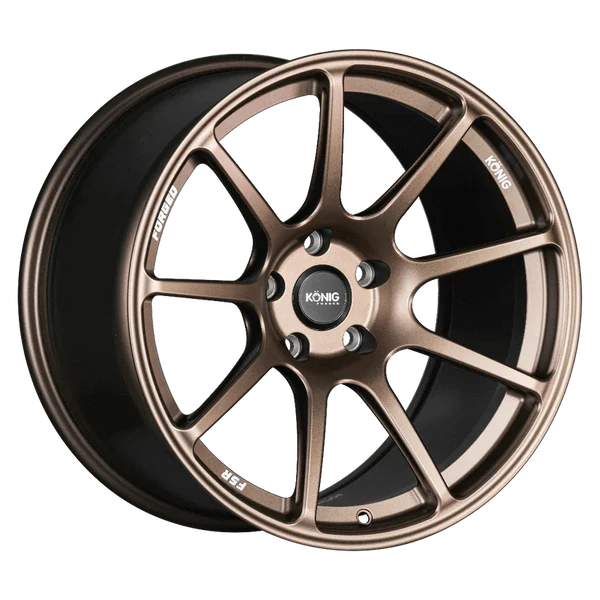 Konig Forged F5R 18x10 5x120 ET40 Satin Bronze Wheel (Knurled Bead)