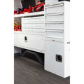 VAN STORAGE CABINET WITH 4 DRAWERS 16 X 14 X 24IN WHITE STEEL FINISH