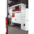 VAN STORAGE CABINET WITH 4 DRAWERS 16 X 14 X 24IN WHITE STEEL FINISH