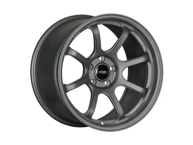 Konig Forged F6SX 18x10 5x120 ET40 Satin Grey Wheel (Knurled Bead)