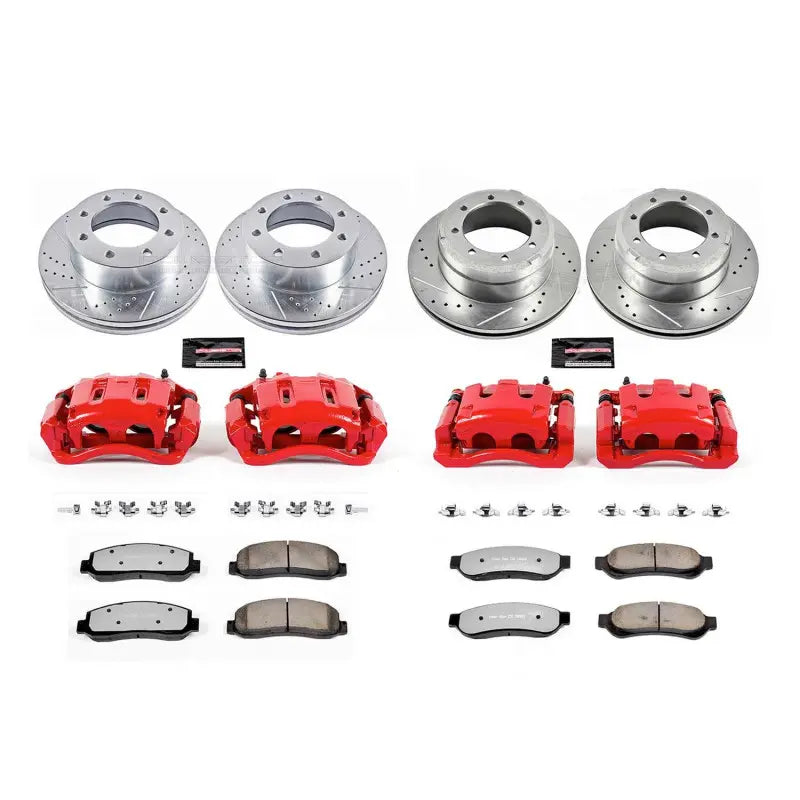 Power Stop 05-10 Ford F-350 Super Duty Z23 Evolution Kit w/ Calipers - Front and Rear