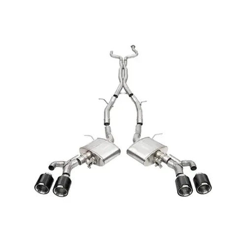 Corsa 22-25 Cadillac CT4 V Blackwing 3in Dual Mode Active Cat-Back 4.5in CF Polished Dual Rear Tip