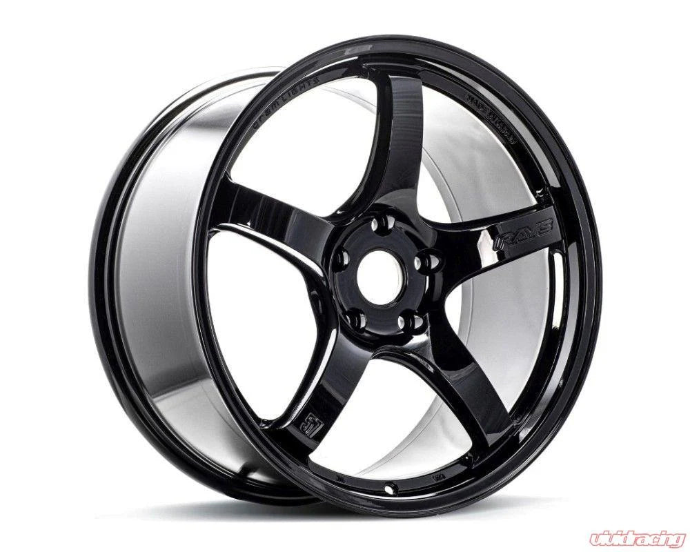 Gram Lights 57CR 19x9.5 +25 5x112 Glossy Black Wheel