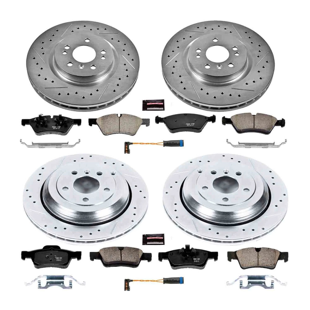Power Stop 10-11 Mercedes-Benz ML450 Front & Rear Z23 Evolution Sport Brake Kit