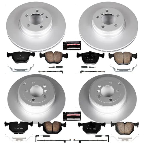 Power Stop 03-05 Land Rover Range Rover Front & Rear Z23 Evolution Sport Coated Brake Kit