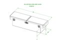 CROSSBODY TOOLBOX 16X20X70 DIAMOND PLATE GLOSS ALUMINUM (EACH)