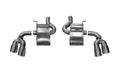 Corsa 2016-2024 Chevrolet Camaro SS / ZL1 Valved Axle-Back Exhaust w/ Black Carbon Fiber Quad Tips