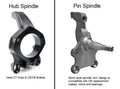 Ridetech 68-79 Chevy C3 Corvette Front TruTurn System (Pin Spindle)