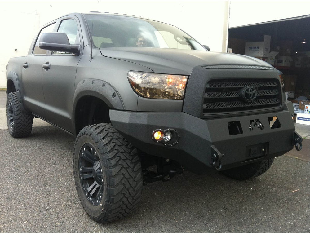 0713 TUNDRA WINCH BUMPER W/ NO GRILL GUARD BARE STEEL