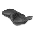 Mustang 97-07 Harley Electra Glide, Rd Glide Standard Touring Solo Seat w/ Driver Backrest - Black