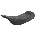 Mustang 97-07 Harley Electra Glide, Rd Glide Standard Touring Solo Seat w/ Driver Backrest - Black