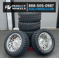 0524 FORD F350 AFTERMATH POLISHED 22IN 8X200 UP TO 12.50IN WIDE TIRE SUPER SI