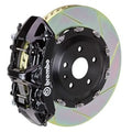 Brembo 95-98 993 C4S/993 Turbo Front GT BBK 6 Piston Cast 380x34 2pc Slotted TY1 - Black