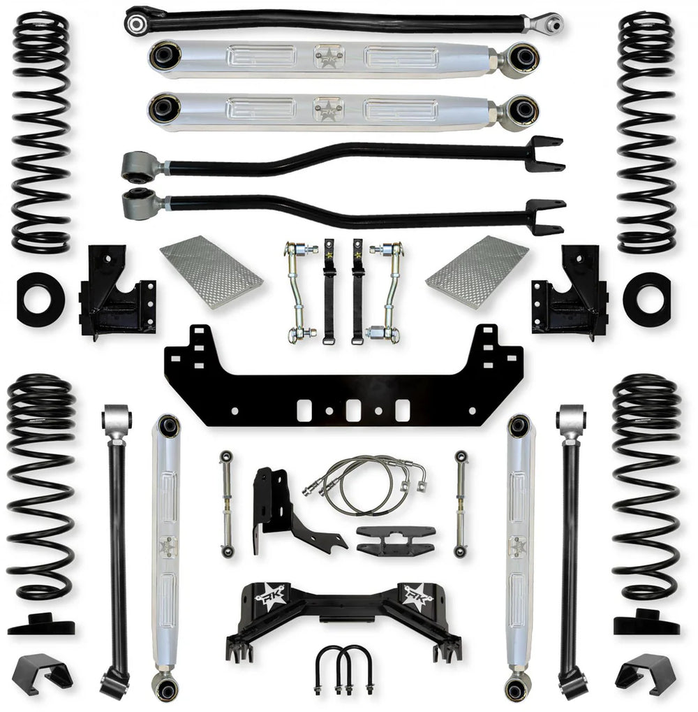 Rock Krawler 4.5 Inch Silverback Pro Elite System w/ PB J Lower Arms Lift Kit JT45SB2P