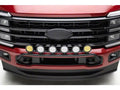 Front Bumper Top LED Mounting Bracket Kit Includes (6) ZROADZ 4-inch LED light Pods Total (4) White (2) Amber and Universal Harness