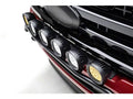 Front Bumper Top LED Mounting Bracket Kit Includes (6) ZROADZ 4-inch LED light Pods Total (4) White (2) Amber and Universal Harness